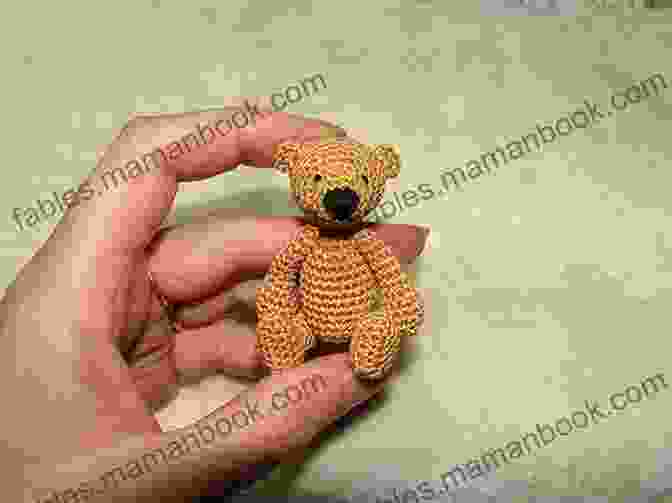 A Closeup Of The Face Of An Amigurumi Erwan The Bear Amigurumi Erwan The Bear Crochet Pattern