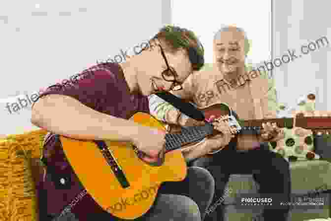 A Picture Of A Grandfather And His Grandson Playing Guitar Together. Gus Me: The Story Of My Granddad And My First Guitar