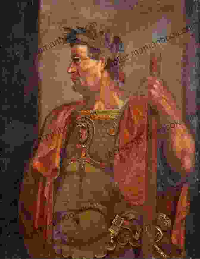 A Portrait Of The Roman Emperor Galba, Depicting His Stern And Determined Expression. The Lives Of The Twelve Caesars Volume 07: Galba