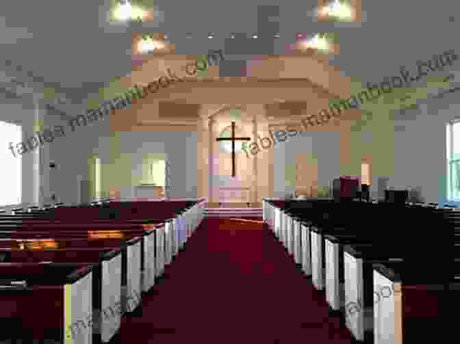 A View Of A Church Interior, Adorned With A Variety Of Beautiful And Meaningful Church Linens. Sewing Church Linens (Revised): Convent Hemming And Simple Embroidery