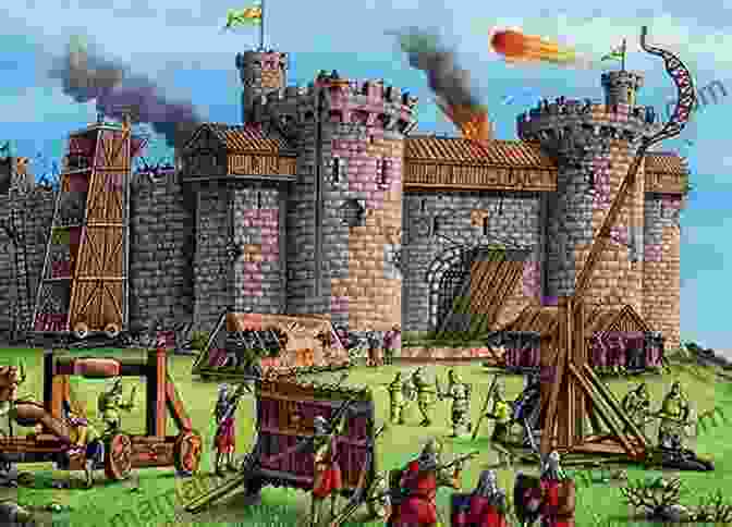 Artwork Depicting A Medieval Siege, Soldiers Defending A Castle Against Attackers Siege 13: Stories Tamas Dobozy