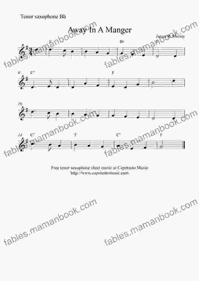 Away In A Manger Sheet Music For Tenor Saxophone 20 Christmas Carols For Solo Tenor Saxophone 2: Easy Christmas Sheet Music For Beginners