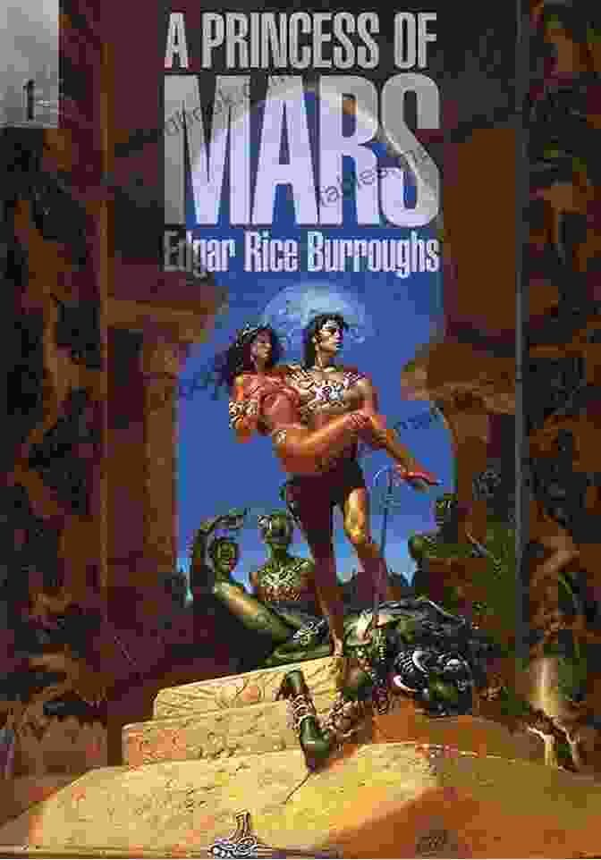 Cover Of The Princess Of Mars Novel, Featuring John Carter And Dejah Thoris John Carter: Barsoom (7 Novels) A Princess Of Mars Gods Of Mars Warlord Of Mars Thuvia Maid Of Mars Chessmen Of Mars Master Mind Of Mars Fighting Man Of Mars COMPLETE WITH ILLUSTRATIONS