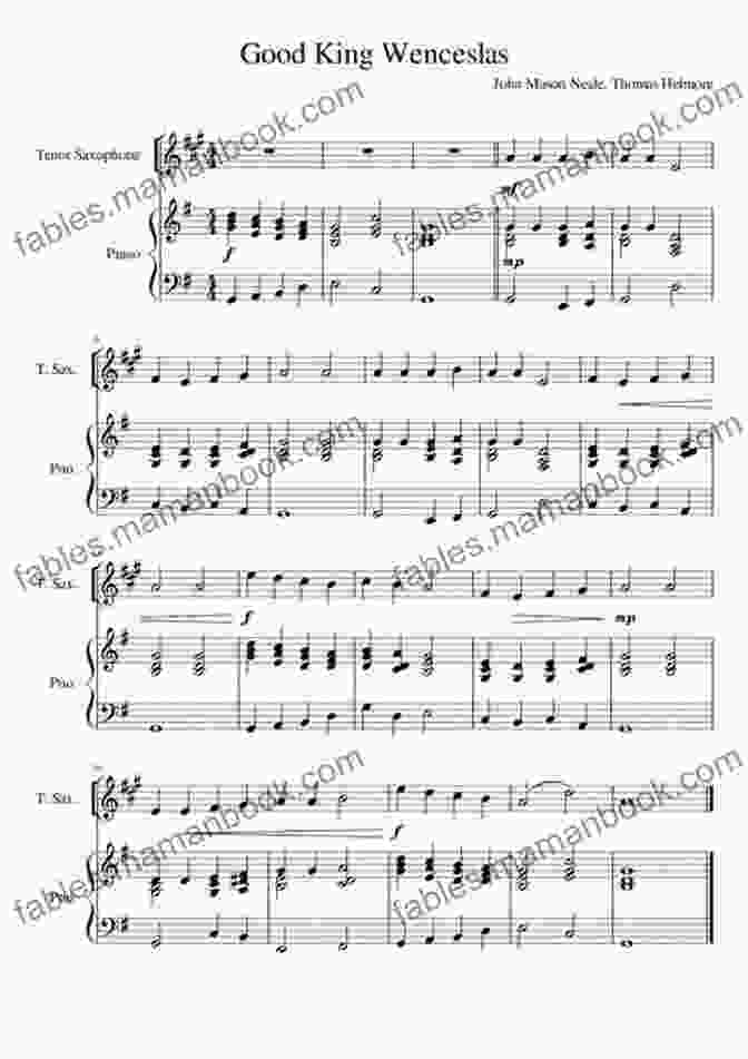 Good King Wenceslas Sheet Music For Tenor Saxophone 20 Christmas Carols For Solo Tenor Saxophone 2: Easy Christmas Sheet Music For Beginners