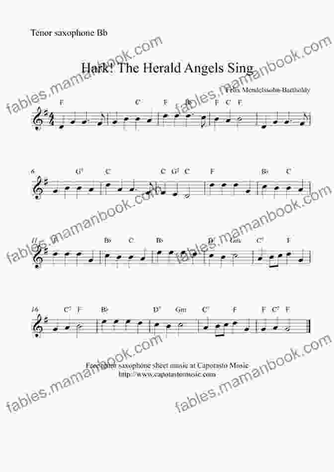 Hark! The Herald Angels Sing Sheet Music For Tenor Saxophone 20 Christmas Carols For Solo Tenor Saxophone 2: Easy Christmas Sheet Music For Beginners