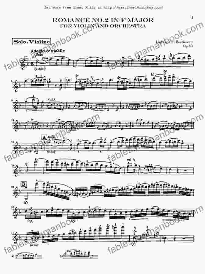 Romance In Major Score For Cello And Piano, Op. 50 By Ludwig Van Beethoven Romance In F Major A Score For Cello And Piano Op 50 (1798)