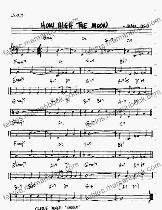 Sheet Music For 'How High The Moon' Jazz Standard Singin With The Jazz Combo (Alto Saxophone): 10 Jazz Standards For Vocalists With Combo Accompaniment