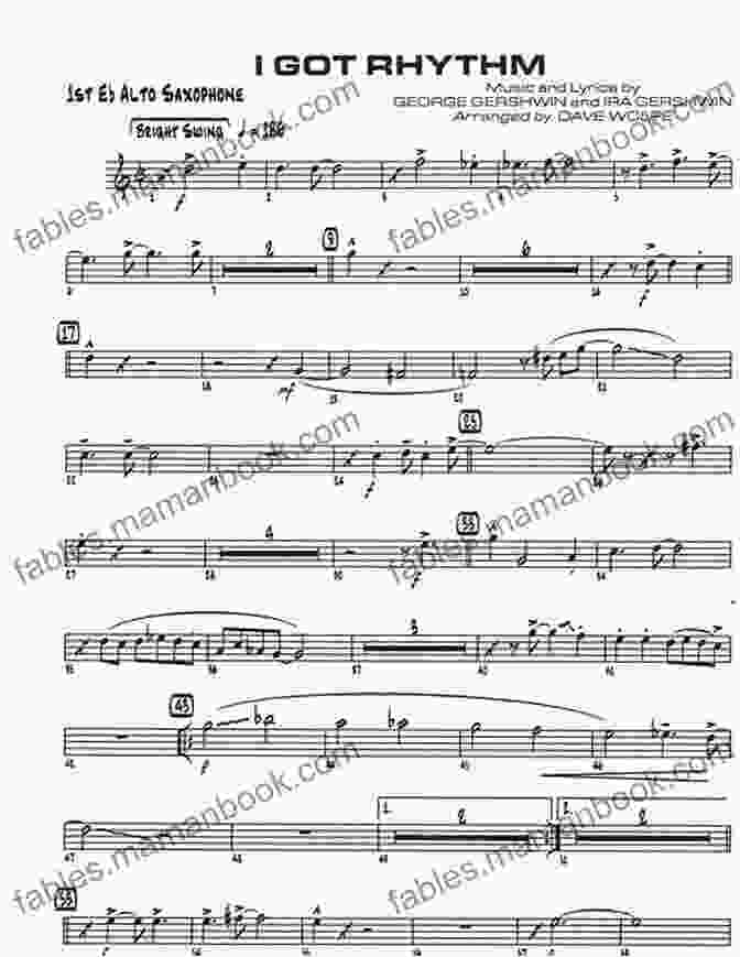 Sheet Music For 'I Got Rhythm' Jazz Standard Singin With The Jazz Combo (Alto Saxophone): 10 Jazz Standards For Vocalists With Combo Accompaniment