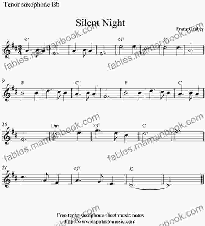 Silent Night Sheet Music For Tenor Saxophone 20 Christmas Carols For Solo Tenor Saxophone 2: Easy Christmas Sheet Music For Beginners