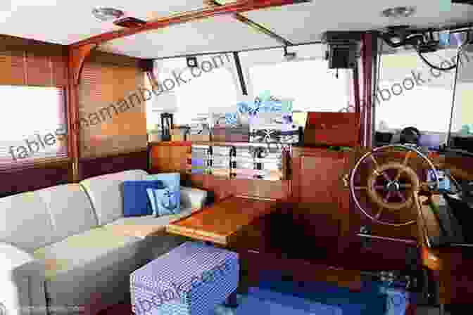 The Cozy Interior Of A Trawler With A View Of The Water Bahama Breeze: A Trawler Trash Novel (Meade Breeze Adventure 5)