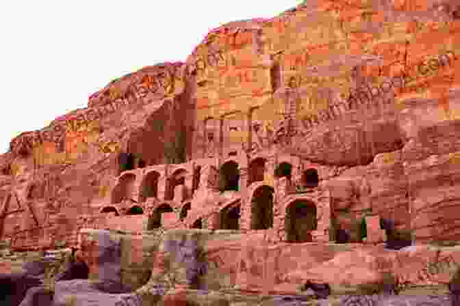 The Ruins Of Petra, A Lost City Carved Into The Rock Face Of The Jordanian Desert A Shout In The Ruins