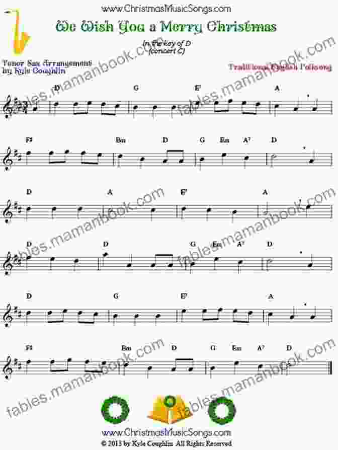 We Wish You A Merry Christmas Sheet Music For Tenor Saxophone 20 Christmas Carols For Solo Tenor Saxophone 2: Easy Christmas Sheet Music For Beginners