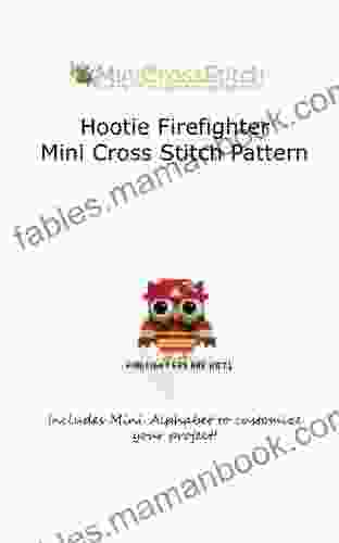 Hootie Firefighter Mini Cross Stitch Pattern